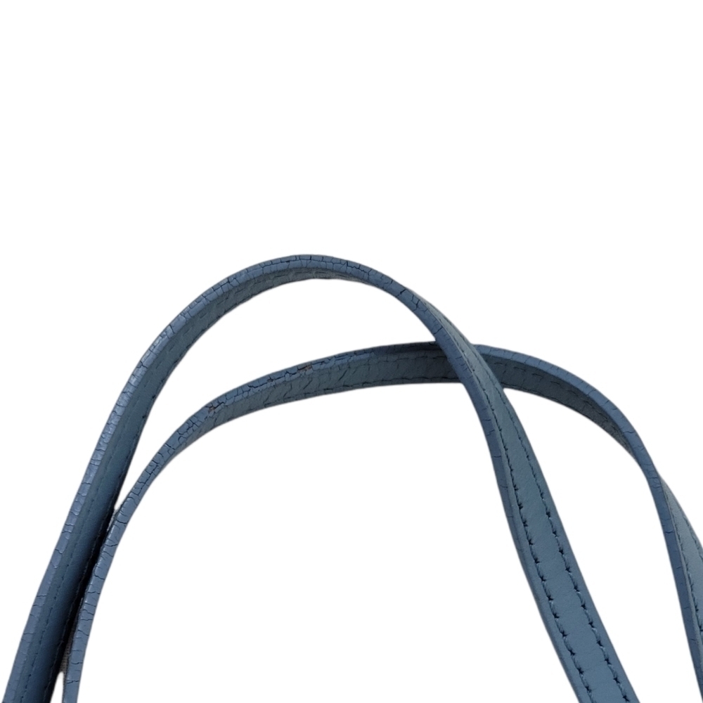 Cole Haan Tan & Blue Nylon Shoulder Tote Bag - Picture 11 of 13